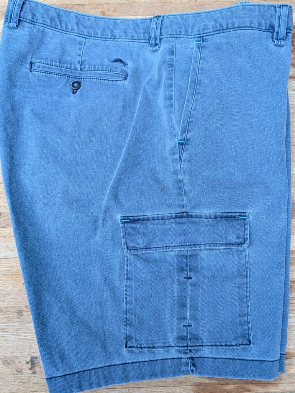 Tommy Bahamas Men's Cargo Shorts - Light Blue - Size 42 - Picture 3 of 9